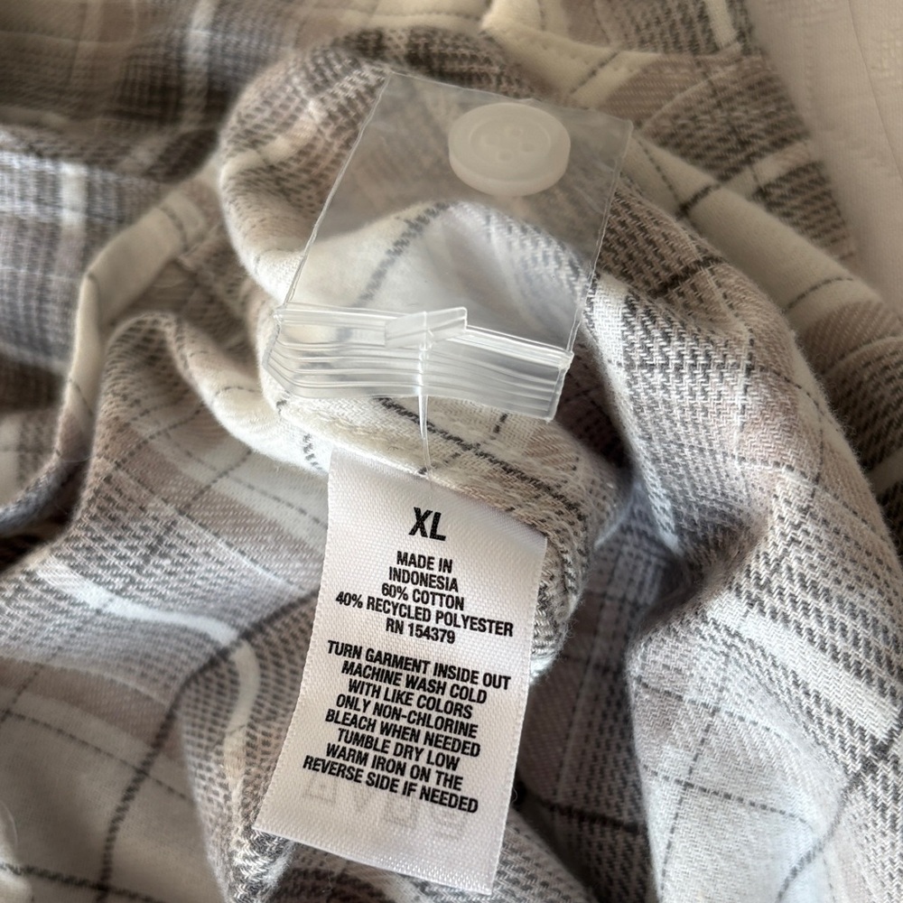 Aeropostale Relaxed Light Flannel Plaid Shirt Long Sleeve #5054 Size XL NWT - Picture 4 of 10